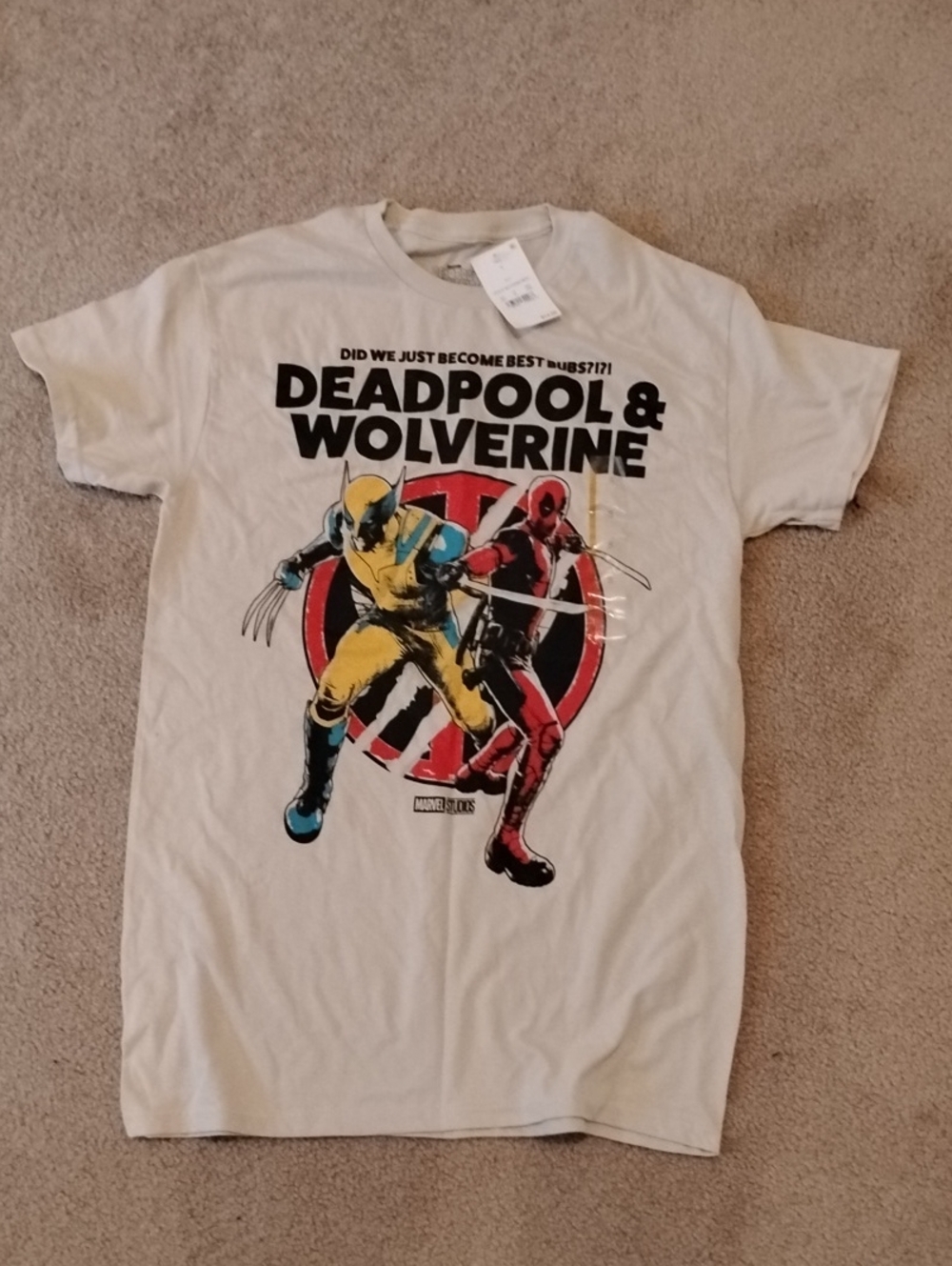 Deadpool and Wolverine Short Sleeved T-shirt NWT - Size Adult S